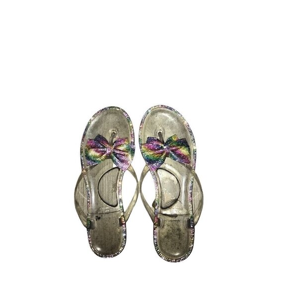 WOMENS‎ Clear Flip Flops Size 9 - Picture 2 of 7